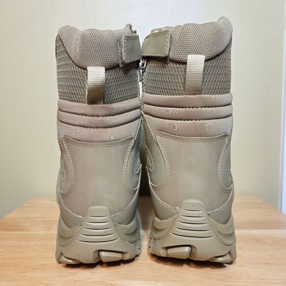 Merrell Moab 3 8" Tactical Waterproof Zip Boots Dark Coyote Tan J004107 Men's 12 - Picture 5 of 7